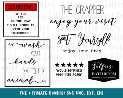 sarcastic bathroom svg bundle, funny bathroom signs svg, funny sarcasm svgs, bathroom svgs, funny toilet svgs, funny bathroom jokes svg, SVG WildOakSVG 