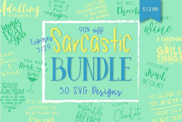 Sarcastic Bundle Bundle So Fontsy Design Shop 