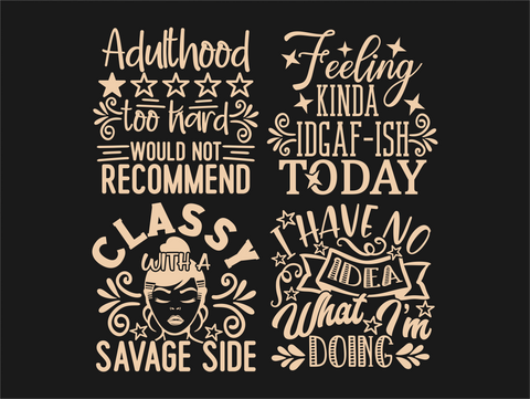Sarcastic Bundle SVG, (20 Designs), Sarcastic Quotes, Svg Cut Files, Sayings Svg, Funny Shirt Designs, Sarcasm Svg, Cricut Svg, Silhouette SVG TonisArtStudio 