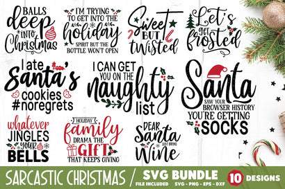 Sarcastic Christmas SVG Bundle SVG Ariyan 