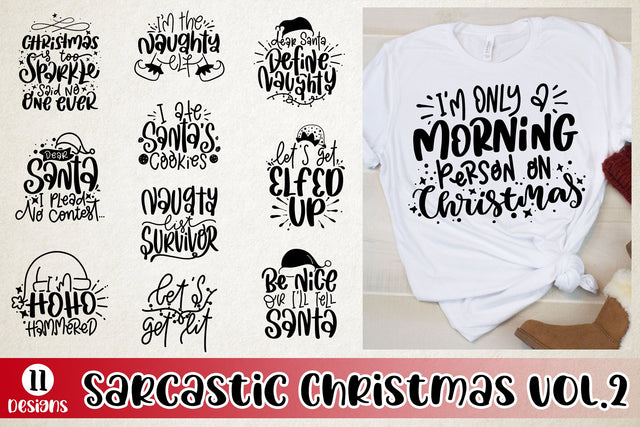 Sarcastic Christmas SVG Bundle Vol 2 Funny SVG Quotes Funny Christmas SVG Bundle SVG dapiyupi store 