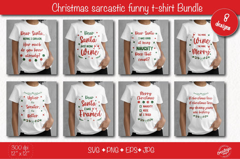 Sarcastic Christmas with Funny quotes bundle SVG| Snarky Christmas SVG SVG Createya Design 