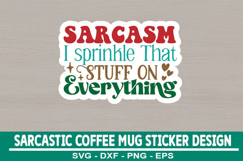 Sarcastic Coffee Mug Sticker Bundle SVG CraftingStudio 
