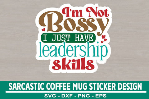Sarcastic Coffee Mug Sticker Bundle SVG CraftingStudio 