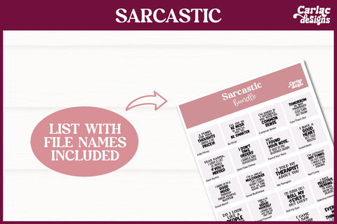 Sarcastic Funny SVG and Sublimation Bundle SVG Carla C Designs 