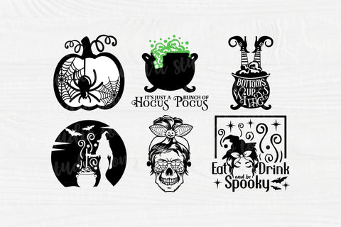 Sarcastic Halloween SVG Bundle - Halloween Vector - Witch Quotes Svg SVG TonisArtStudio 