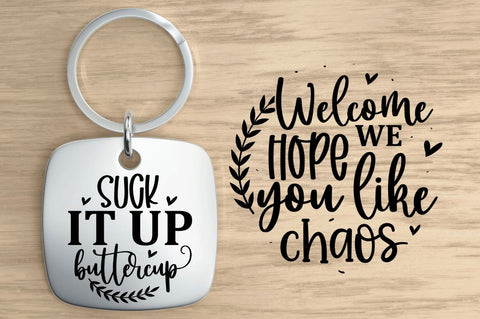 Sarcastic Keychain SVG Bundle SVG Regulrcrative 
