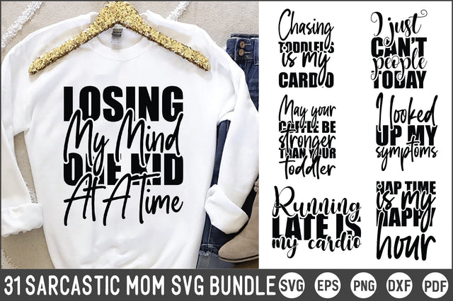 Sarcastic Mom Svg Bundle SVG Creativeart88 