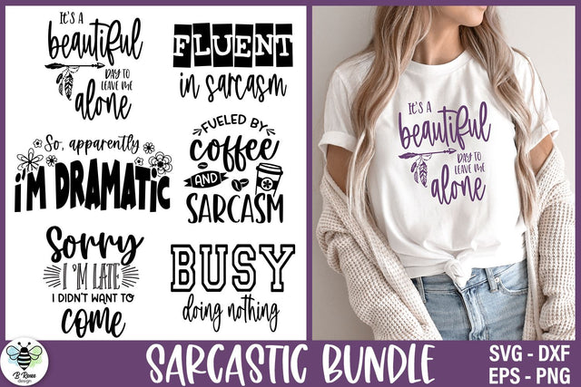 Sarcastic Quotes SVG Bundle SVG B Renee Design 