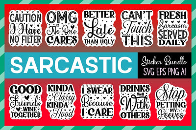 Sarcastic Sticker Bundle, Sassy Svg Bundle, Funny Svg, SVG designmaster24 