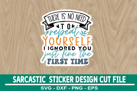 Sarcastic Sticker Design Bundle SVG CraftingStudio 