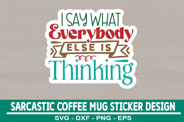 Sarcastic Sticker Design Template SVG CraftingStudio 
