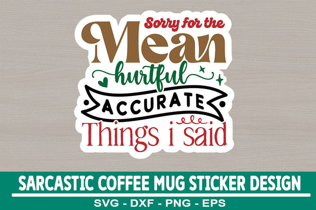 Sarcastic Sticker Design Template SVG CraftingStudio 
