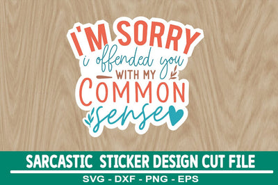 Sarcastic Sticker Design Template SVG CraftingStudio 