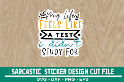 Sarcastic Sticker Design Template SVG CraftingStudio 