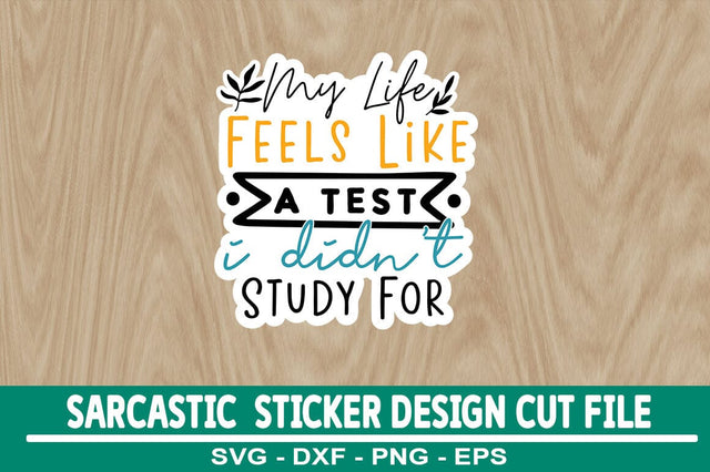 Sarcastic Sticker Design Template SVG CraftingStudio 