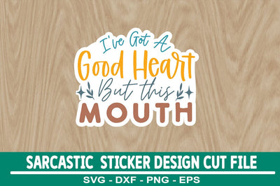 Sarcastic Sticker Design Template SVG CraftingStudio 