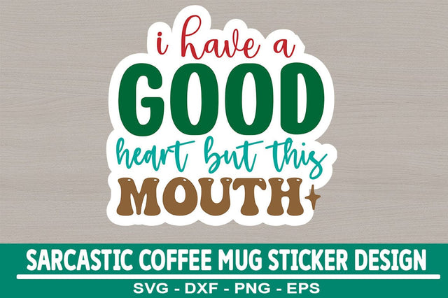 Sarcastic Sticker Design Template SVG CraftingStudio 