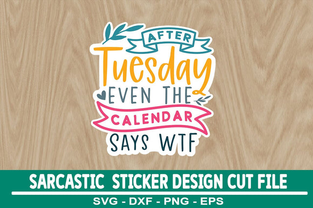 Sarcastic Sticker Design Template SVG CraftingStudio 