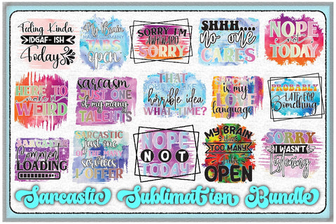 Sarcastic Sublimation Bundle Sublimation Creativeart88 