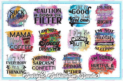 Sarcastic Sublimation Bundle Sublimation Creativeart88 
