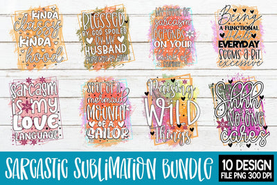 Sarcastic Sublimation Bundle Sublimation designmaster24 