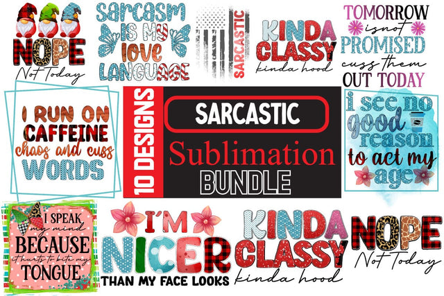 Sarcastic Sublimation Bundle.Sarcasm Sublimation Bundle,Sarcastic Sublimation PNG,Sarcasm SVG Bundle Quotes Sublimation BlackCatsMedia 