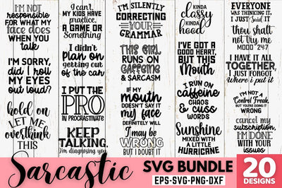 Sarcastic SVG Bundle Bundle SVG DESIGNISTIC 