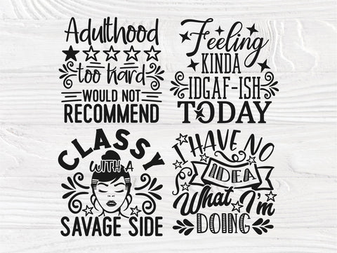 Sarcastic SVG Bundle, Funny Quote Svg, Mom Svg SVG TonisArtStudio 