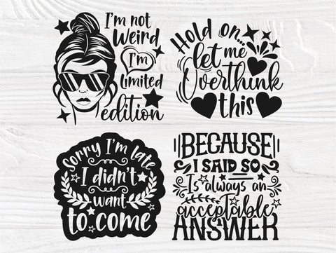 Sarcastic SVG Bundle, Funny Shirt Svg, Mom Svg SVG TonisArtStudio 