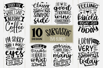 Sarcastic Svg Bundle, Funny svg Bundle SVG designmaster24 