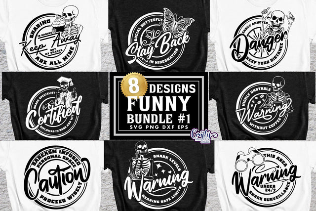 Sarcastic Svg Bundle, Funny Svg, Sarcastic T Shirt Quotes SVG Crafty Mama Studios 