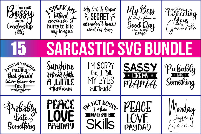 Sarcastic SVG Bundle, Sarcasm Svg, SVG nirmal108roy 