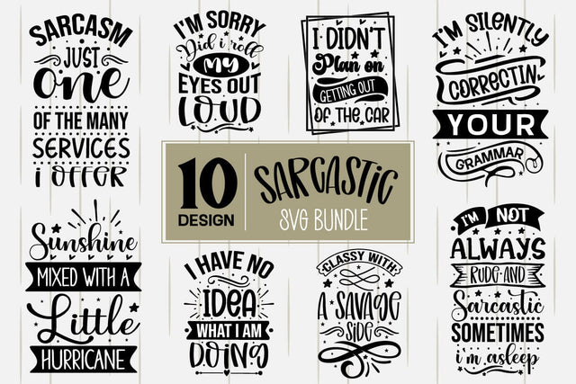 Sarcastic Svg Bundle, Sarcastic Sayings Svg Bundle, Sarcastic Quotes Svg SVG designmaster24 