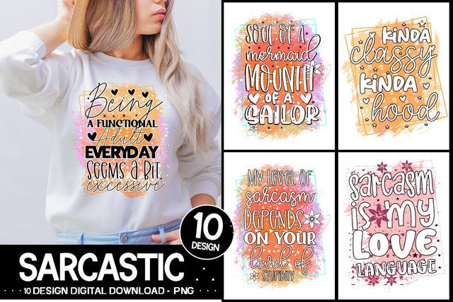Sarcastic Svg Bundle , Sarcastic Sublimation Design SVG designmaster24 