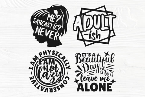 Sarcastic SVG Bundle, Sassy Quotes Svg, Funny Quote Svg, Sarcastic Saying Png, Sarcasm Svg, Svg Cut Files, Cricut Svg, Silhouette Svg SVG TonisArtStudio 