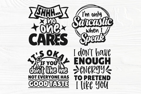 Sarcastic SVG Bundle, Sassy Quotes Svg, Funny Quote Svg, Sarcastic Saying Png, Sarcasm Svg, Svg Cut Files, Cricut Svg, Silhouette Svg SVG TonisArtStudio 