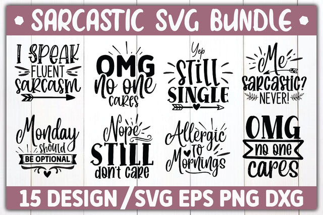 Sarcastic SVG Bundle SVG Ariyan 