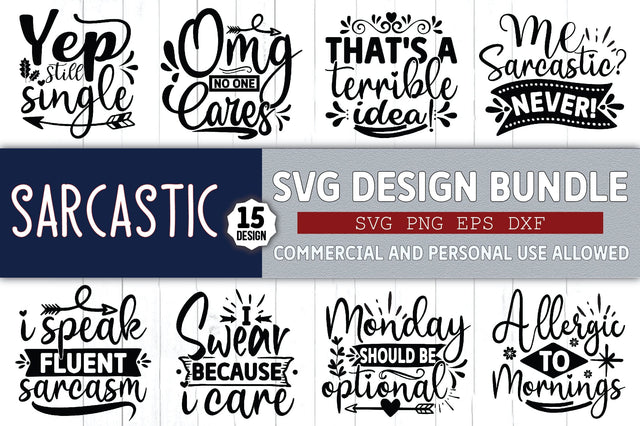 Sarcastic SVG Bundle SVG Ariyan 