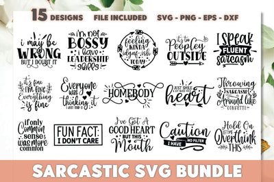Sarcastic SVG Bundle SVG Ariyan 