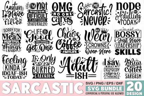 Sarcastic SVG Bundle SVG Ariyan 