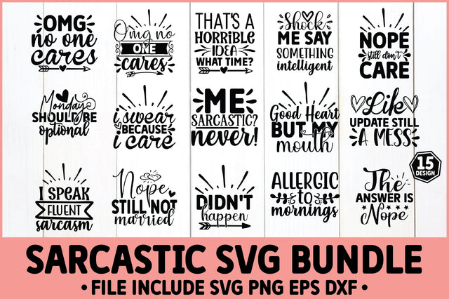 Sarcastic SVG Bundle SVG Ariyan 