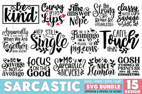 Sarcastic SVG Bundle SVG Ariyan 