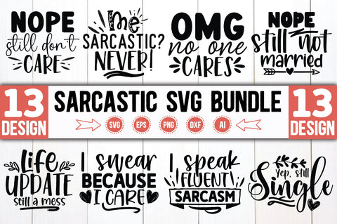 Sarcastic SVG Bundle SVG Ariyan 