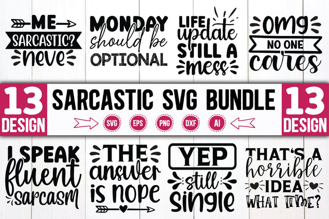 Sarcastic SVG Bundle SVG Ariyan 