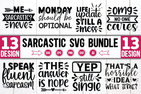 Sarcastic SVG Bundle SVG Ariyan 