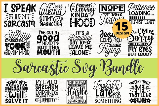 Sarcastic SVG Bundle SVG Designangry 