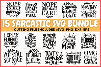 Sarcastic SVG Bundle SVG Designangry 