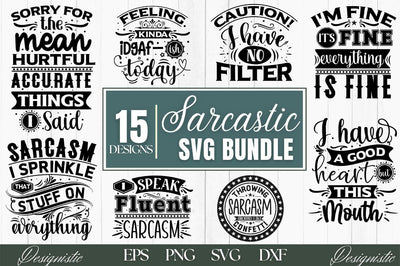 Sarcastic SVG Bundle SVG DESIGNISTIC 