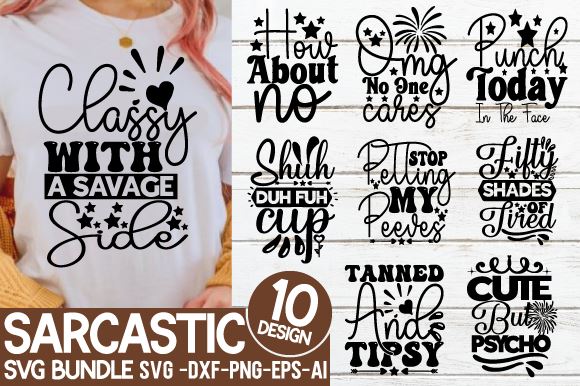 Sarcastic Svg Bundle SVG designmaster24 